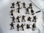 New Marx Toys Re-issue Brown 18 Piece Set Fighting French Army w/warranty