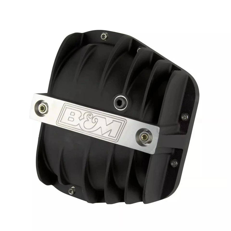 Cubierta diferencial B&M Hi Tek aluminio negro para Ford F 150 2009-2023 41298 Foto 4 de 4