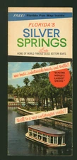 Florida's Silver Springs ©1965 Vintage Travel Brochure With Fun Map Inside
