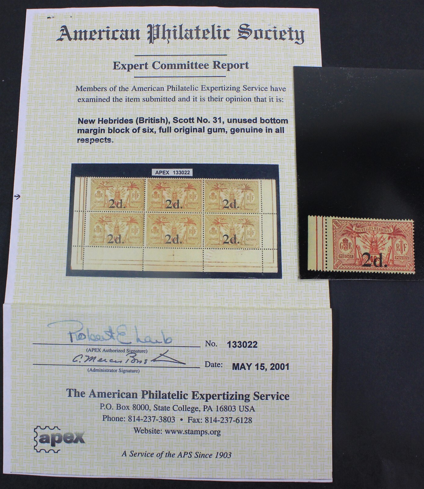 CKStamps New Hebrides Stamps Collection Scott31 NH OG 1 Stamp Only