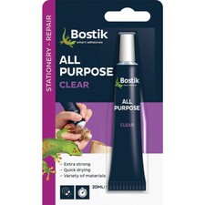 Bostik All Purpose Clear Glu & Fix Extra Strong Glue Adhesive 20ml / 50ml Tube