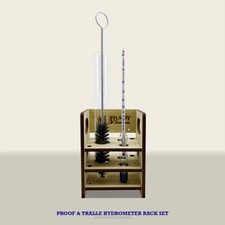 Proof Tralle Hydrometer Rack Set, Moonshine, Distilled Spirits, Professional
