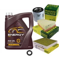 Inspektionspaket 5L Mannol Energy 5W30 FüR Ford Mondeo IV Turnier 2.0 2.3 Galaxy