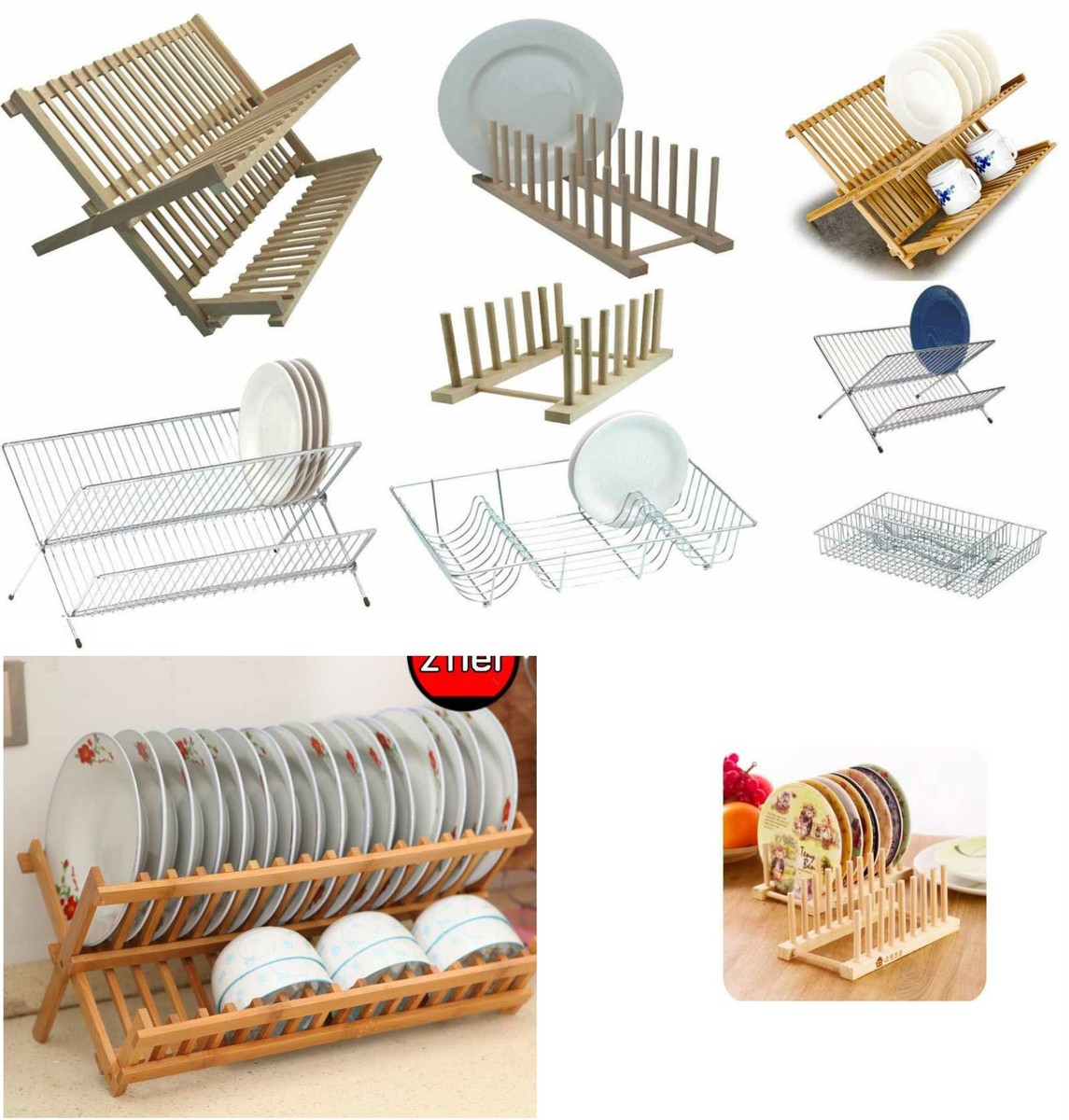 Folding Dish Drying Fold Away Drainer Foldable Dish Drainer Wooden