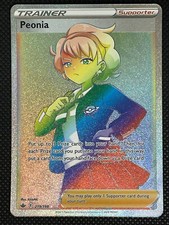 Peonia 219/198 SWSH06: Chilling Reign Rainbow Secret Rare Holo NM on eBay
