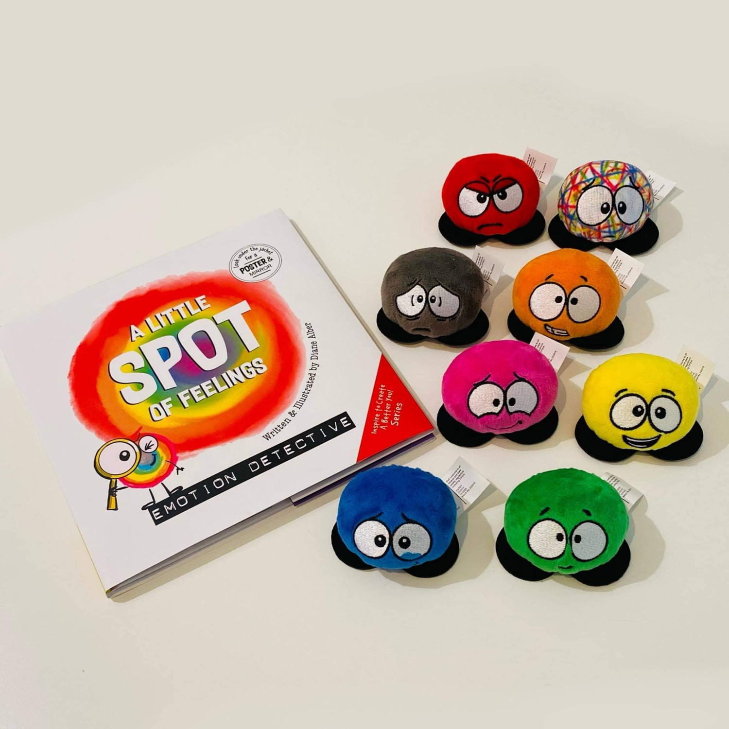A Little SPOT of Emotion 8 Plush Toys with Feelings Book Box Set for Children