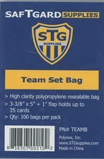 100 SafTGard Resealable Team Set Bags - 1 Pack