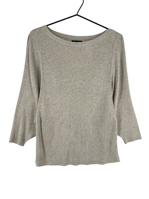 MASSIMO DUTTI Rundhals Beige Pullover Damen Größe S