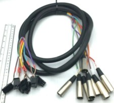Hosa XLR-802, 8 channel XLR Male to 3 Pin Connector Snake 8' READ Free Shipping