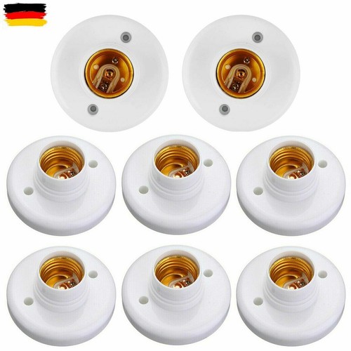 4 Stück E27 Deckenfassungen Set - Kabellose Montage, Hitzebeständig Bis 60W