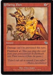 Flaring Pain 89/143 Judgment Magic: The Gathering Common