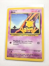 ABRA - Base Set - 43/102 - Common - Pokemon Card - Unlimited Edition - EXC
