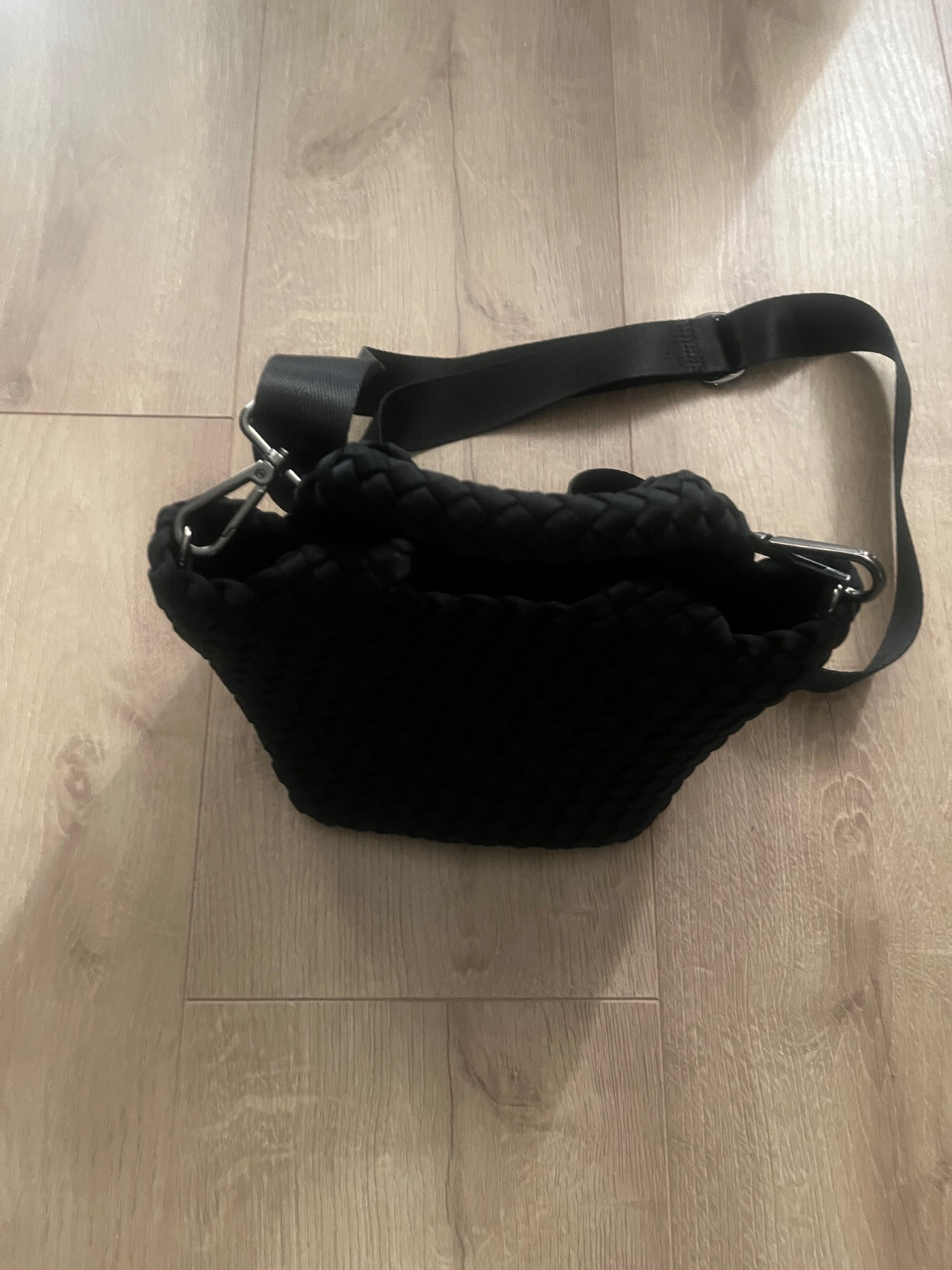 EUC NAGHEDI Petite St. Barths Neoprene Tote Bag Black XS eBay