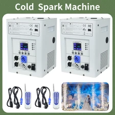 2 Packs 750W Cold Spark Firework Machine Stage Effect Machine DJ Event Wedding