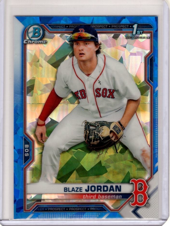 BLAZE JORDAN 2021 Bowman Chrome Sapphire 1st No. BCP-71