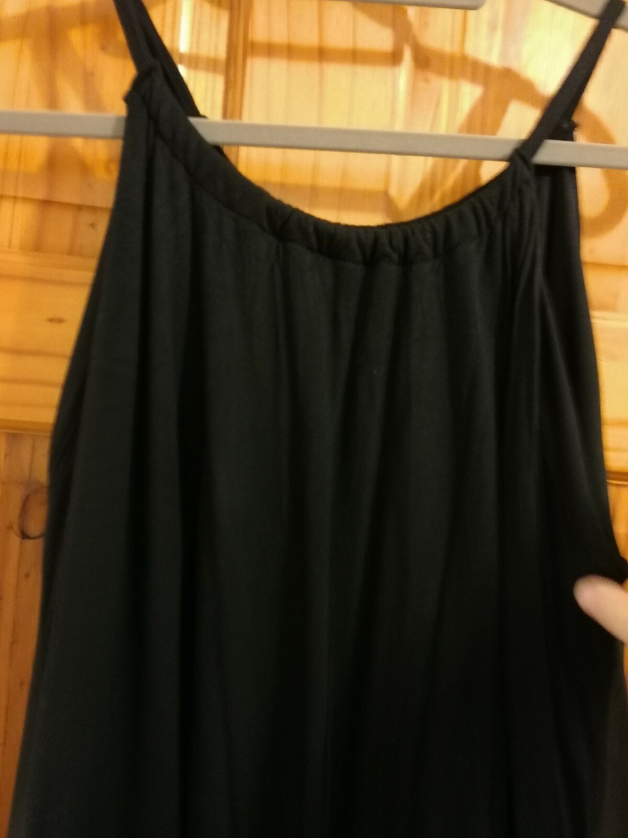 Robe Noire Label Lab Taille 6 (convient Aussi Taille 8) - Style A-Line Mi-longue, Sans Manches, Occasion Très Bon état