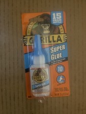 Gorilla Super Glue 15g Bottle 10 Seconds Heavy Duty Strength 1 pk