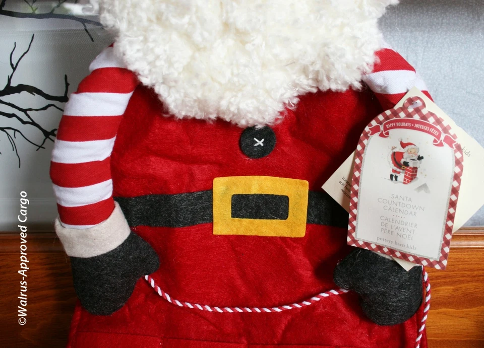 POTTERY BARN SKINNY SANTA ADVENT CALENDAR -NWT- WHEN YOU REALLY LONG FOR XMAS! - Image 4 of 4