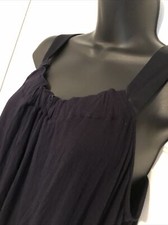 MIDNIGHT CAROLE HOCHMAN BLACK NIGHTGOWN MED Modal Ruffle Neck Babydoll