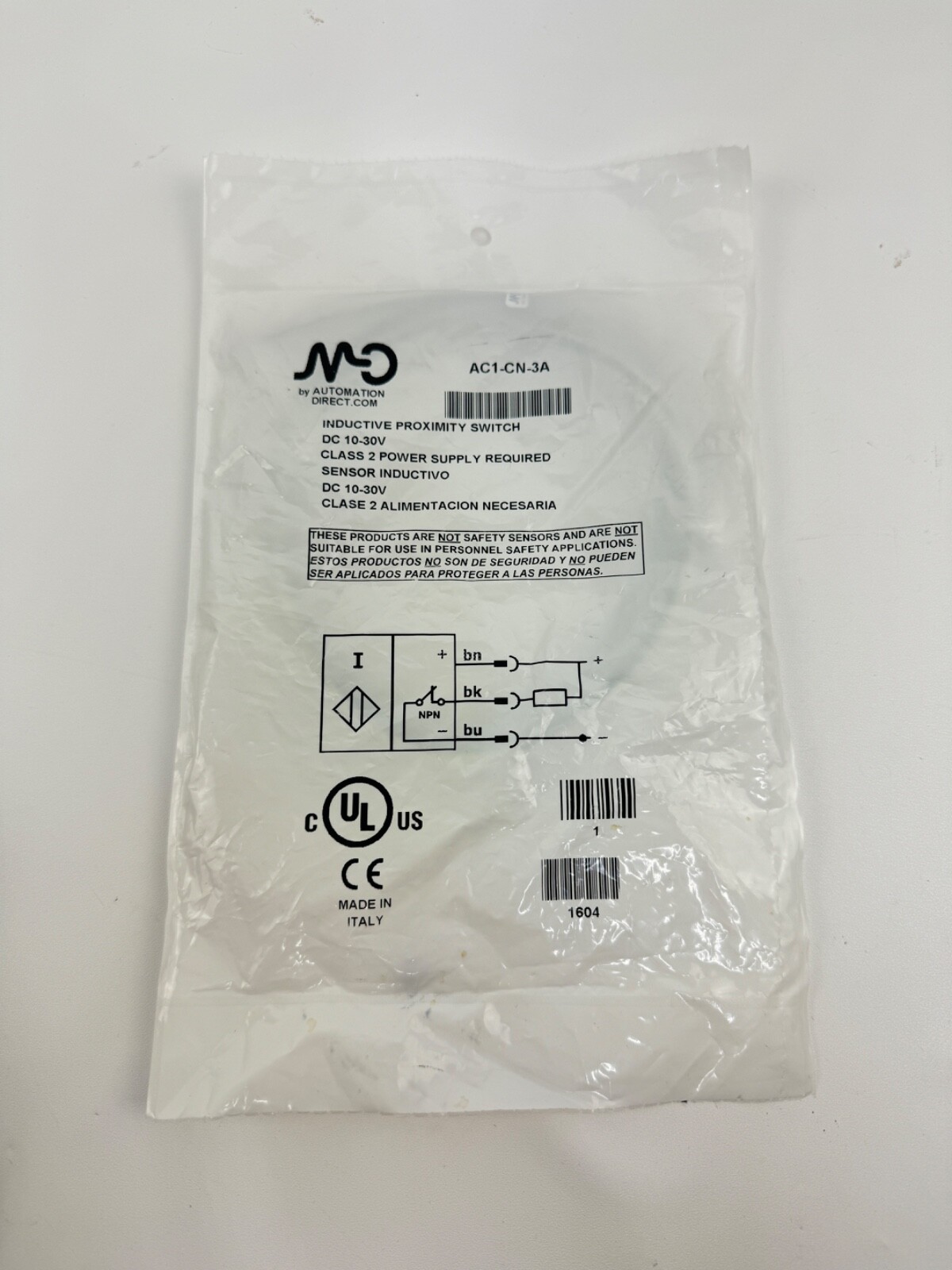 AUTOMATION DIRECT AC1-CN-3A Inductive Proximity Switch DC 10-30V