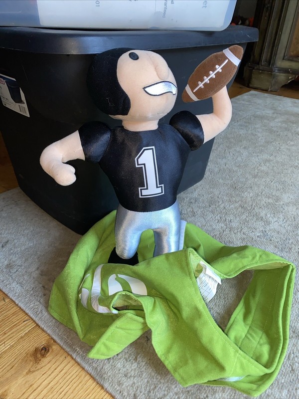 Football Player Dog Costume Halloween Pet Costume Green Number 50