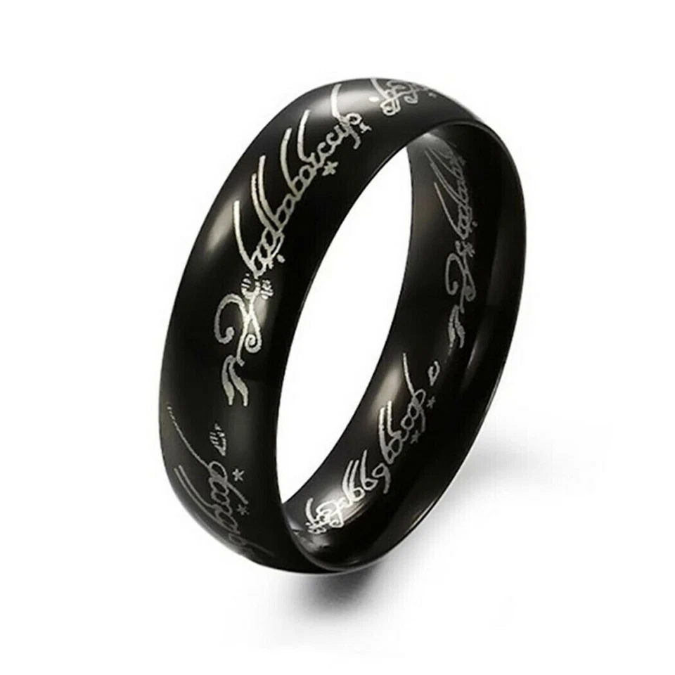 Fashion Lord of the Rings One Ring LOTR Stainless Steel Mens Ring Size 5-13 - Image 4 of 4