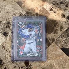 ALEXANDER CANARIO 2024 Topps Holiday Silver Glitter #H86 Rookie Cubs B-8