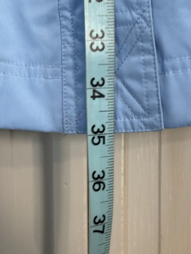 White Stag Light Blue Long Sleeve Zip/Snap Up Rain Jacket Size M (8-10) Pockets - Picture 4 of 7