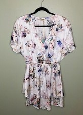 Show Me Your Mumu Shawna Dress White Ish Color Floral Mini Dress Size Medium NWT