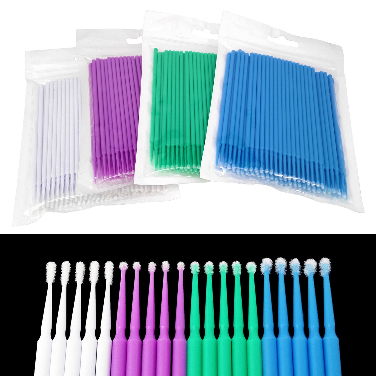 Microbrosses Dentaires Jetables - 4 Tailles (1.2 à 2.5mm) - Lot De 100 à 1000pcs - Usage Laboratoire