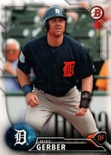 2016 Bowman Draft #BD-197 - Mike Gerber - Detroit Tigers  16-289