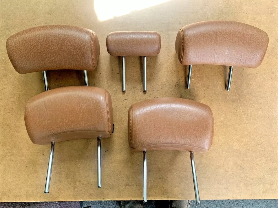 2003-2005 Infiniti FX35 FX45 Headrest Set of 5 Brick Color OEM - Image 2 of 4