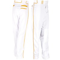 Combat Stock Adult Baseball/softball Pant With Neon Piping - White/orange - Xl Combat Stock Adult Baseball/softball Pant With Neon Piping - White/orange - Xl