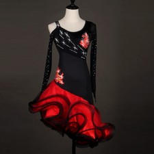 Latin Ballroom Competitio  n Dance Dress Modern Waltz Tango Standard Dress F255