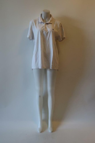 MENS ALL SAINTS SPITALFIELDS CREAM SHORT SLEEVE POLO SHIRT SZ XXL * - Picture 3 of 10