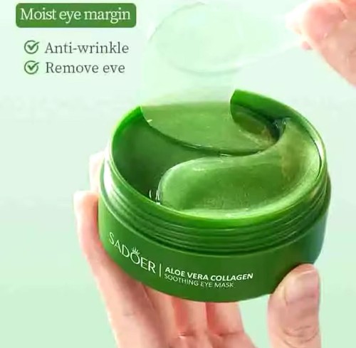 60pcs Aloe Vera Collagen Eye Mask Anti Dark Circles Eyes Bags Moisturizing - Picture 4 of 7
