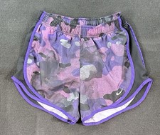 Nike Dri-Fit Purple Camo Print GymShorts Women's Size XS