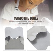 2Pcs Convenient French Style Nail Art DIY Nail Art Model Plate for Nail Salon