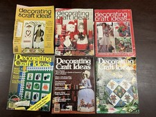 Vintage Lot Of 6 Decorating Craft Ideas Magazines