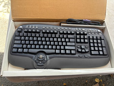 NEW - BTC KEYBOARD PS/2 MULTIMEDIA Ergonomic PS2 Wired QWERTY 8190A SCROLL WHEEL