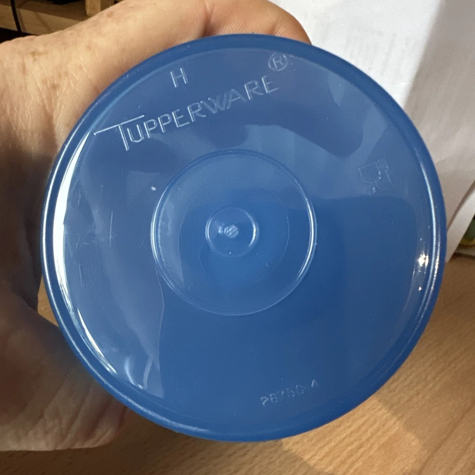 Tupperware Wassermax, Wassermann, Getränkebehälter, 1 Liter, Unbenutzt, Rar,Blau - Bild 3 von 4