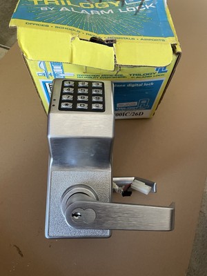 ALARM LOCK TRILOGY T2 DL2700/26D ELECTRONIC KEYLESS DOOR LOCK SATIN CHROME 
