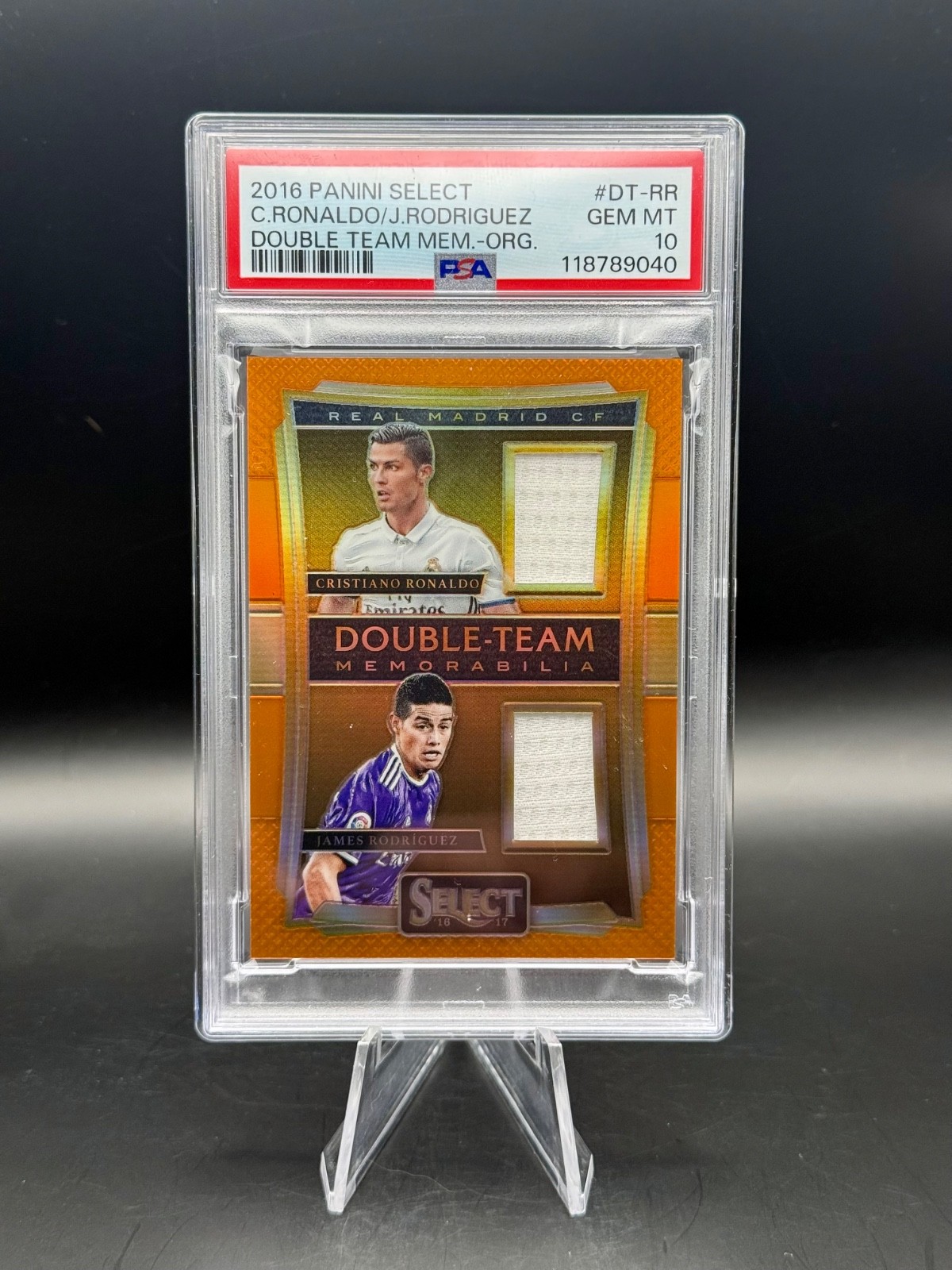 2016-17 Panini Select Double Team Memorabilia Ronaldo & Rodriguez DT-RR Patch💥⚽