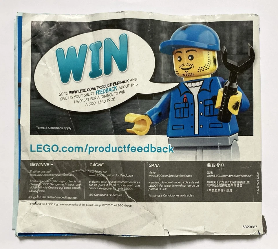 LEGO CITY L’Aéroport Central - SET 60261 - Incomplet + Manuel + 6 Figures - 2020 - Photo 3/4