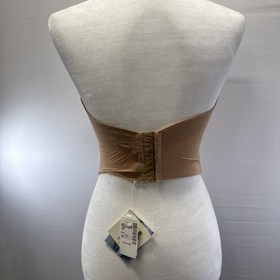 La Perla Beige Nude Longline Underwire Bra 34C Nylon Lycra Corset Adj NWT $135