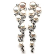 Handmade 925 Sterling Silver White Pearl Zirc...