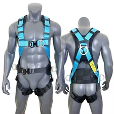 Adjustable Full Body Fall Protection Safety Harness(31 Inches- 47 Inches)