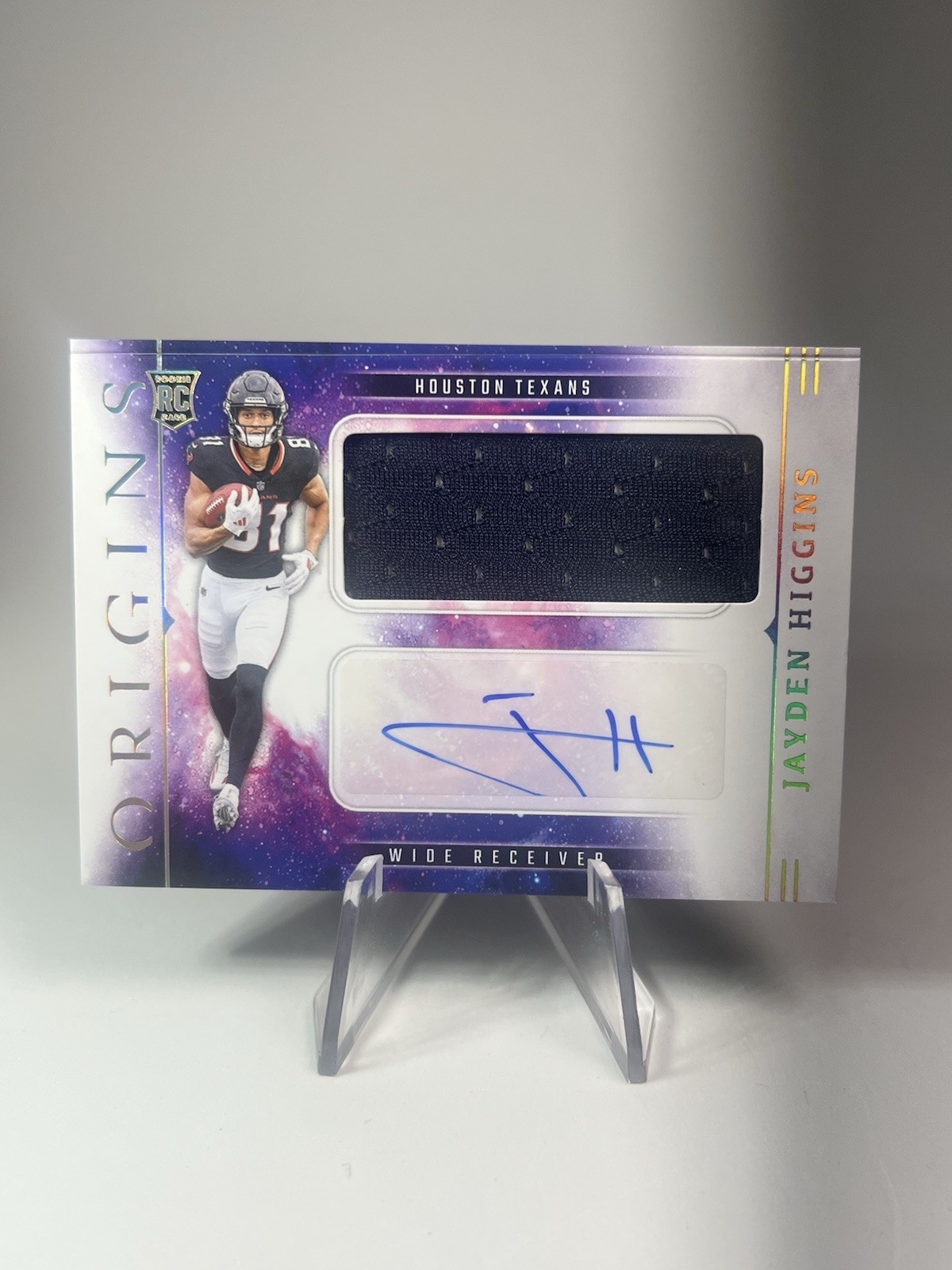 RPA ORIGINS Jayden Higgins Rookie RC Patch Auto 2025 #RJJ-JHS