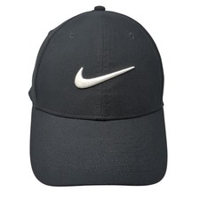 Nike Dri-Fit Strapback Baseball Cap Black OS Adjustable Embroidered Legacy91