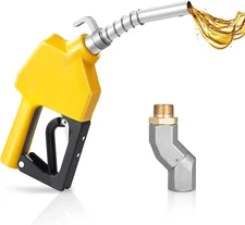 3/4-Inch NPT Automatic Fuel Nozzle with Swivel, Max Flow Rate 11.8 GPM, Auto Shu